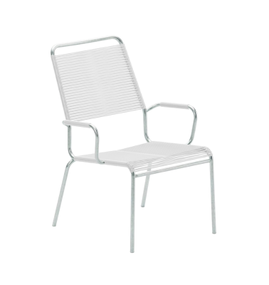 Rigi Spaghetti Salonsessel feuerverzinkt mit Armlehnen