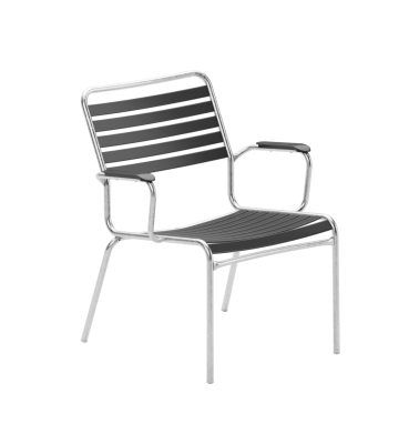 Rigi Lättli Salonsessel feuerverzinkt mit Armlehnen