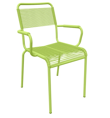 Rigi Spaghetti Gartenstuhl mit Armlehnen