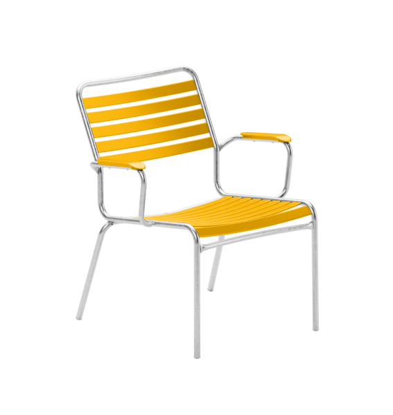 Rigi Lättli Salonsessel feuerverzinkt mit Armlehnen