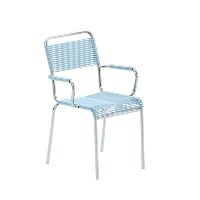 Rigi Spaghetti Gartenstuhl feuerverzinkt mit Armlehnen