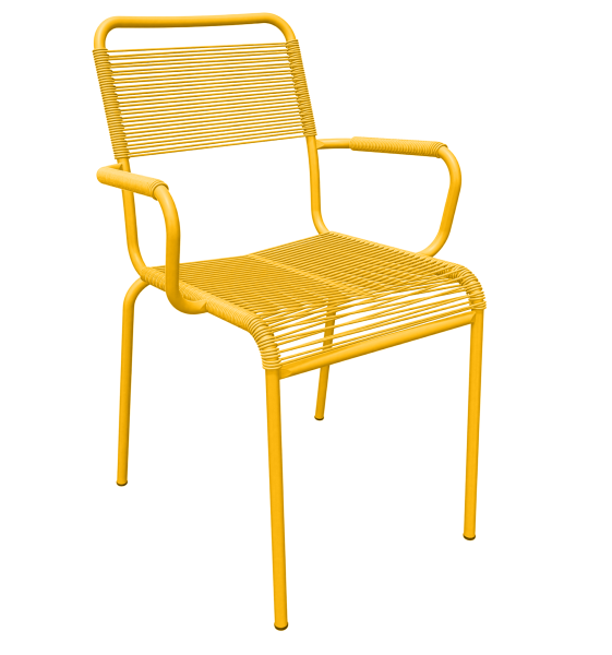 Rigi Spaghetti Gartenstuhl mit Armlehnen