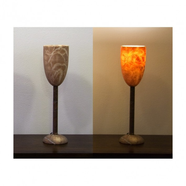 Alabasterlampe Kelch 5